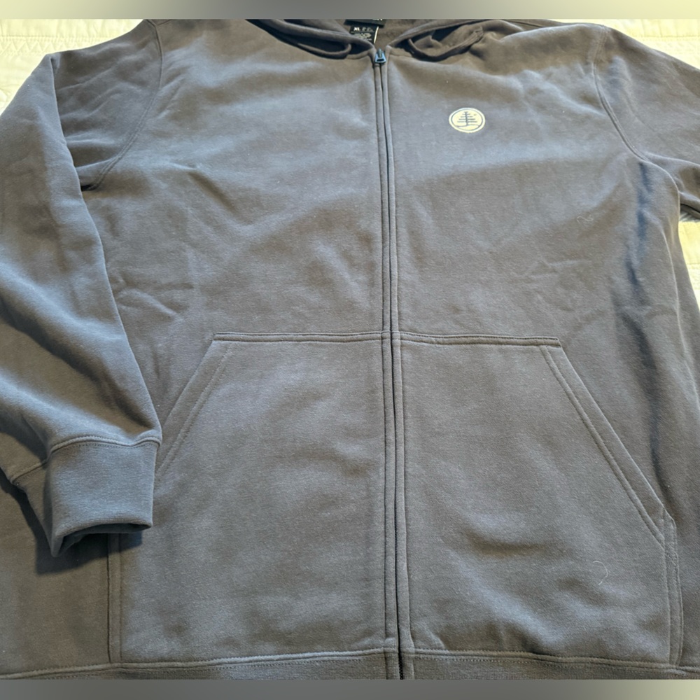 Burton Men's Charcoal blue hooded zip sweatshirt; NWOT